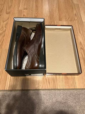 FLORSHEIM Men’s Brown Lace Leather Dress Shoes SZ 11 1/2 M & EXTRAS ! 1