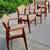 set of (4) 1960's Dyrlund Smith teak Captains ARMCHAIRS from Denmark 1 thumbnail