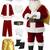 Santa Claus Costume for Men Santa Suit Adults 11pcs Mens Deluxe Professional Chr 1 thumbnail