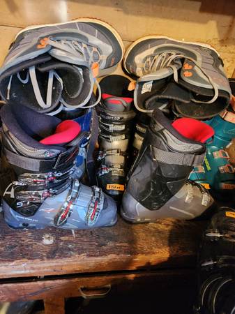 Various skis boots and boards for sale 1