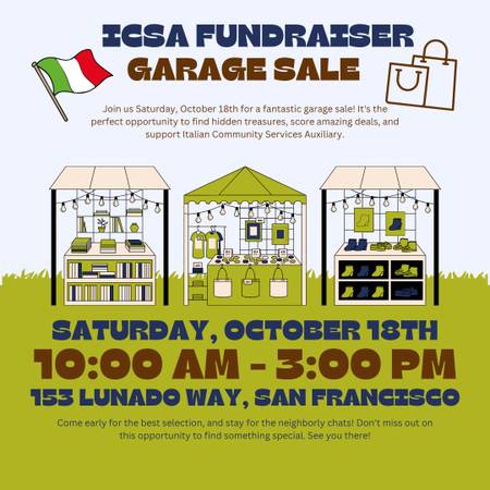 Italian Community Services Auxiliary Garage Sale 1