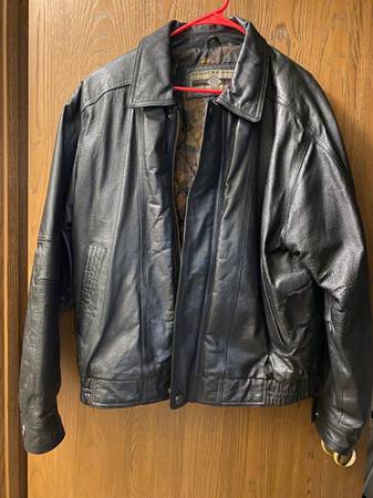 Black leather jacket 1