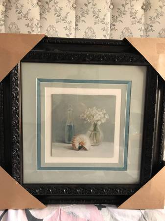 Decorative Wood Framed Art Print  (Brand New) 1