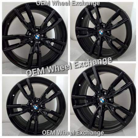 19" M Package BMW 3 4 Series Black Wheels Rims OEM 1