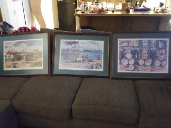 3 Limited Signed/Numbered  Wyatt Waters Standard Oil Watercolor Prints 1