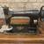 Antique White Rotary Treadle Sewing Machine Tiger Oak Cabinet 7 thumbnail