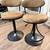 2 Brown Bar Stools with Back Support 4 thumbnail