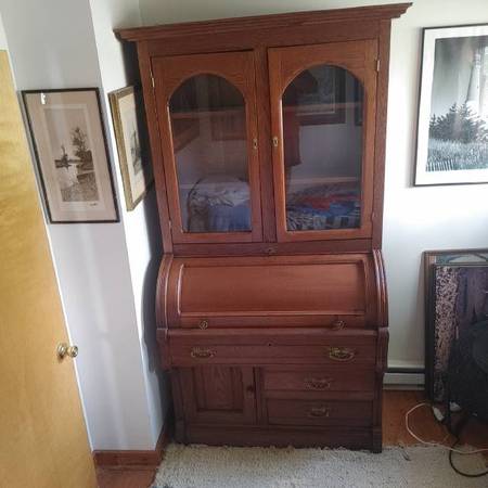 roll top desk/bookcase 1