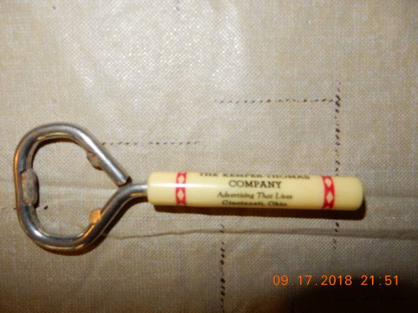 Vintage Kemper Thomas Co Bottle Opener 1