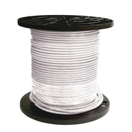 (NEW) Full Spool of White 8 Gauge Electrical Wire 1