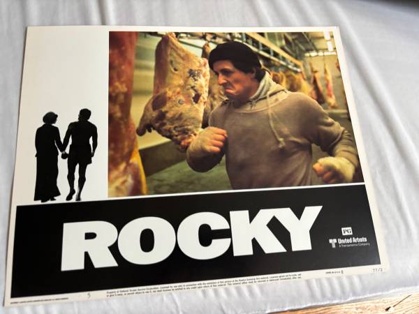 Rocky 11"x14" hitting the meat original movie poster 1