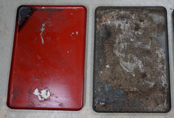 STEEL OIL DRIP SPILL PAN PANS TRAY TRAYS 1