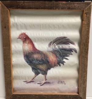 Rooster Wall Decor (Framed) 1