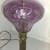 Antique Etched Lavender Glass Table Lamp Marble Base 3 thumbnail