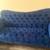 Royal blue loveseat & couch 1 thumbnail
