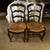 Ladder back woven seat Mahogany chairs 1 thumbnail