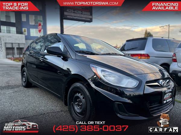 $83/mes - 2012 Hyundai Accent GS Hatchback - $5.999 (23410 Highway 99, WA 98026)63484764815873122
