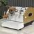 LA MARZOCCO GS3 AV 1 GROUP ESPRESSO COFFEE MACHINE WHITE , GOLD & TIMB 1 thumbnail