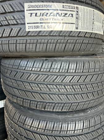215/50/17 Bridgestone 4 New Tires Installed 1