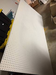 pegboard (hardboard) 8'x4' 1