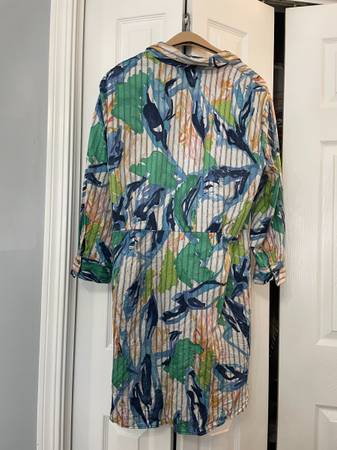 Vestido camisero para mujer Nic + Zoe talla XL, azules/verdes - $35 (Columbia, MO)63471025126147123