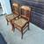 Matching Pair of Antique Tiger Maple Chairs with Cane Seats. 5 thumbnail