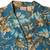 Erika Blue Hawaiian Floral Casual Blouse & Beaded Tank Top Women's M 3 thumbnail