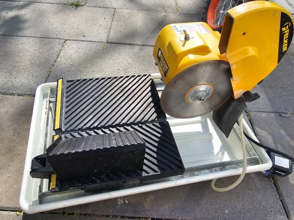 Felker TM 75 Corded Wet Tile Saw with the pump, clean - tools - by