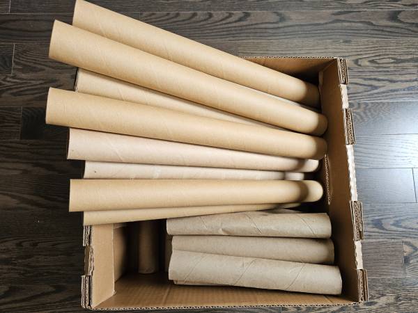 Cardboard Tubes for Crafts, DIY Brown Crafting Paper Roll $0.30 each 1