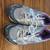 Youth size 3 1/2 silver with purple trim girls tennis shoes 2 thumbnail