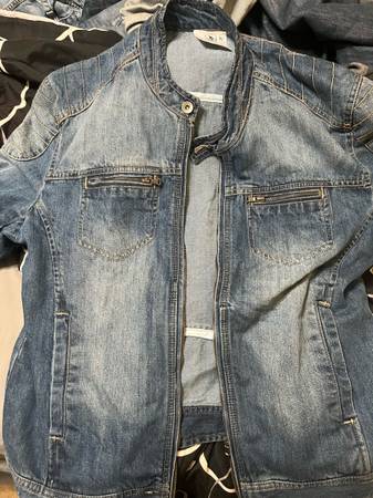 XL denim motorcycle jacket 1