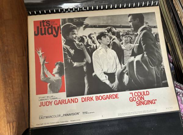 Judy Garland Dirk Bogarde "I Can Go On Singing" 11"x14" movie poster 1
