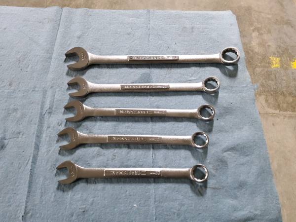Craftsman NOS 5pc metric combination wrench set 1