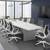 Modern Looking White Or Grey Conference Tables. Various Base Options. 4 thumbnail