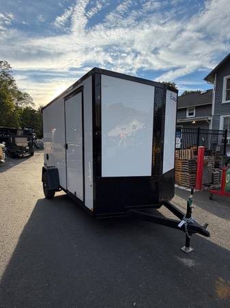 2027 Look 6x12 Element SE Landscape Enclosed Cargo Trailer WHITE 3k 1