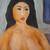 MODERNIST OIL PAINTING NUDE WOMAN INTERIOR SIGNED FRAMED 4 thumbnail