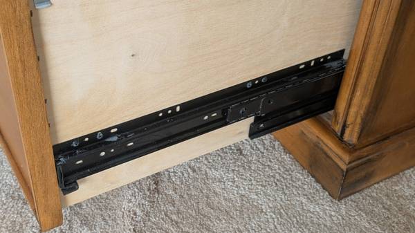 Two Drawer Lateral Wood File or Storage Cabinet with Key