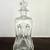 Vintage Hand Blown Holmegaard Clear Glass Kluk Kluk Bottle w/Crown Stopper 2 thumbnail