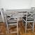 Solid Counter-Height Dining Set w/ 4 Storage Drawers & 4 Chairs 1 thumbnail