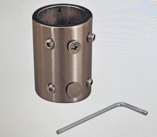 Minka-Aire Ceiling Fan Downrod Coupler - Brushed Nickel Wet - DR500-BN 1