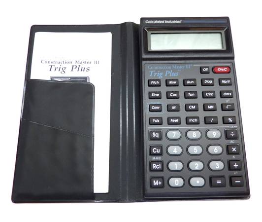 Calculated Industries Construction Master III, Trig Plus 1