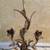 Decorative Leaf Candle Holder with Hanging Crystals 5 thumbnail