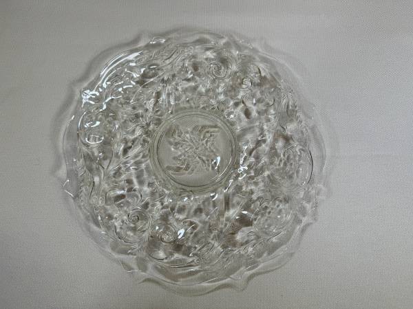 Vintage Pressed Glass Serving Plate 1