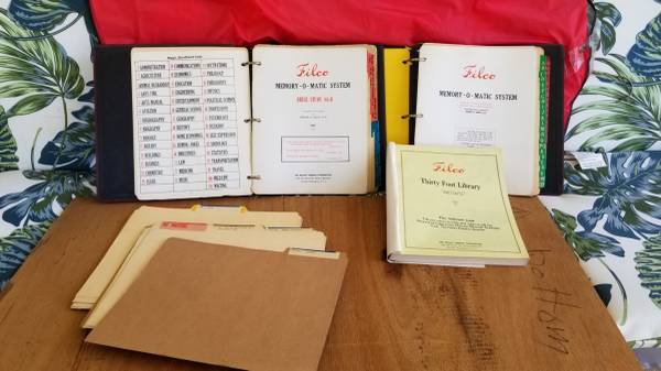 FREE:  Memory-O-Matic Filing System 1