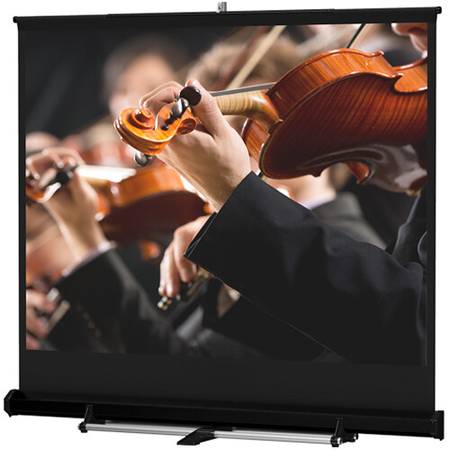 Da-Lite 40253 Floor Model C Manual Front Projection Screen (8x8') with 1