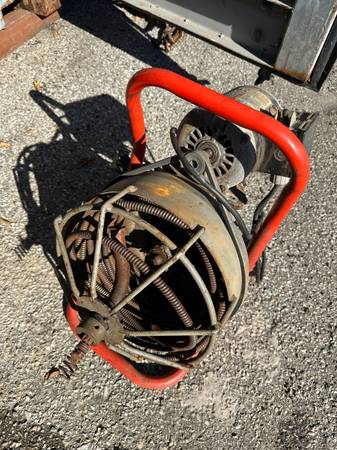 Professional drain snake with Emerson motor 50 foot heavy duty 1