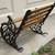 Mini 9" Cast Iron Wood Rocking Park Bench Toy, Doll House 16 thumbnail