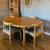 Vintage Jefferson Expandable Dining Table with Mid-Century Modern Bamboo Chairs  5 thumbnail