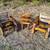 3 pcs. Outdoor Patio Set. Heavy Duty Set Burned for the Little Ones 1 thumbnail