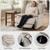 EONIX Triple Motor Zero Gravity Power Recliner Chair, 5'7'', White Chenille 14 thumbnail